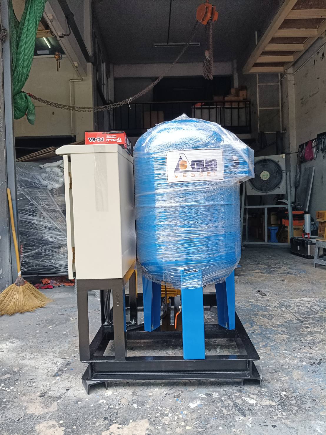 งานประกอบเสร็จพร้อมจัดส่ง PACKAGE BOOSTER PUMP  MITSUBISHI PUMP  Model : ACH-755S with Pressure Tank 100L