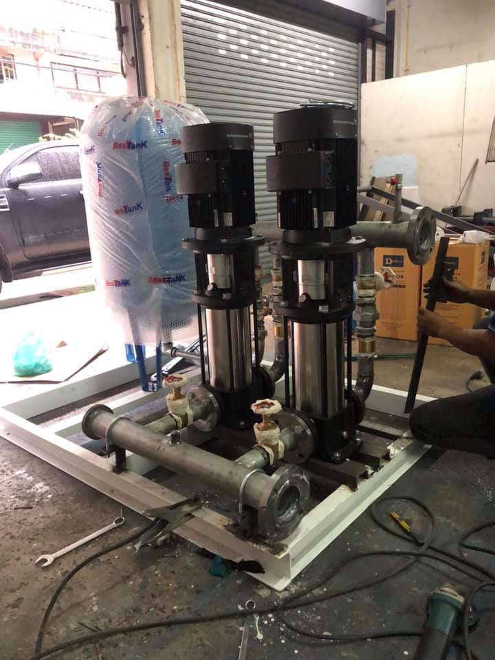 งานประกอบ Grundfos Booster pumps