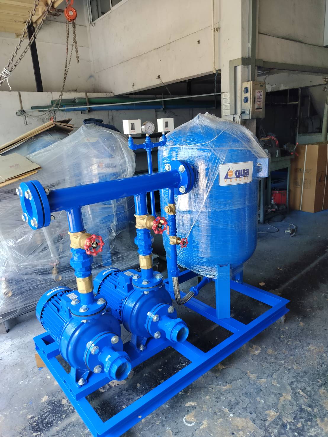 PACKAGE BOOSTER PUMP  Model : EBARA 3D 50-200/9.2 with Tank 300L
