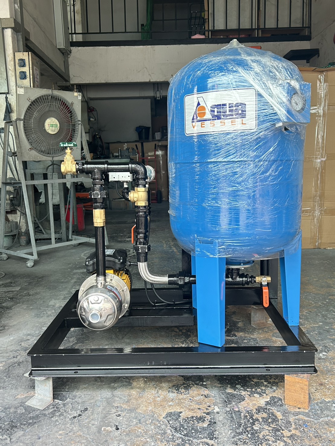 Package Booster Pump Set  MITSUBISHI Pump Model : PMH-905S with Pressure Tank 100 Litres