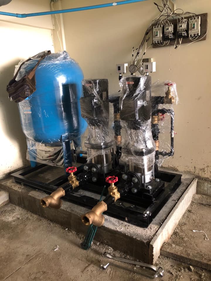 ติดตั้ง TOZEN Booster pumps  โรงเรียนฝึกอาชีพกรุงเทพฯ